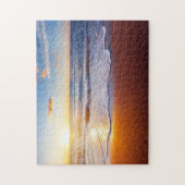 日没とビーチ ジグソーパズル (縦)