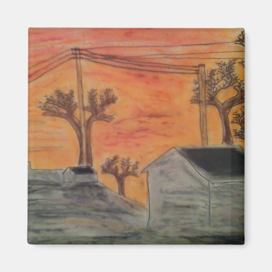 日没と影 マグネット (正面)