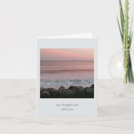 日没と悔やみや弔慰 ノートカード (正面)