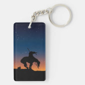 日没と星の付いた歩道の終わり キーホルダー (裏面)