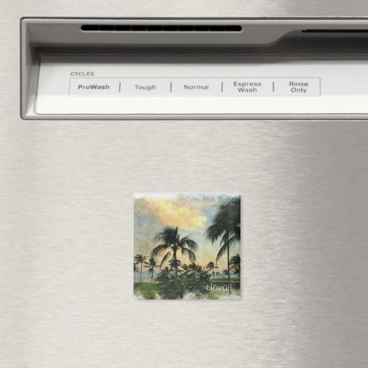 日没と熱帯の木 マグネット (インサイチュ (食洗機))