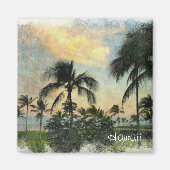 日没と熱帯の木 マグネット (正面)