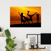 日没におもしろいを持つ ポスター (ホームオフィス)