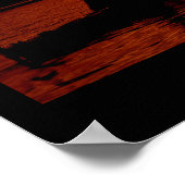 日没にパドリング – タイトル付きバー ポスター (角)