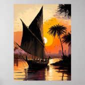 日没に向かって塩を塗ること ポスター (正面)