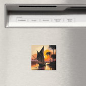 日没に向かって塩を塗ること マグネット (インサイチュ (食洗機))