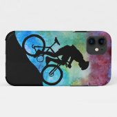 日没に対する山のバイクもしくは自転車に乗る人 Case-Mate iPhoneケース (裏面(横))