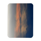 日没に山をカスケード マグネット (縦)