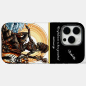 日没に虎を連れた戦士海 Case-Mate iPhoneケース (裏面 (横))
