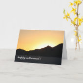 日没に カード (黄色い花)