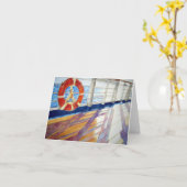 日没に カード (黄色い花)