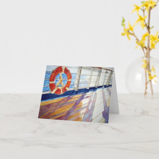 日没に カード (黄色い花)