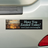日没に、www.zazzle.com/tyounglyle、…あります バンパーステッカー (車上)