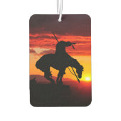 日没のあるトレイルシルエットの終点 カーエアーフレッシュナー (裏面)