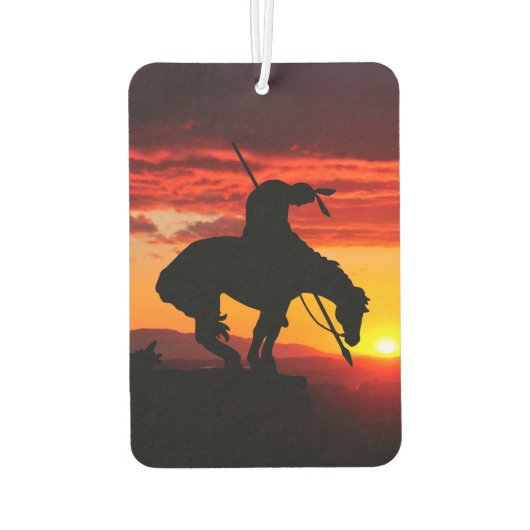 日没のあるトレイルシルエットの終点 カーエアーフレッシュナー (裏面)