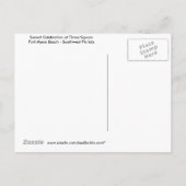 日没のお祝いの郵便はがき- Fort Myersのビーチ インビテーションポストカード (裏面)