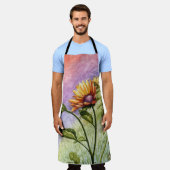 日没のひまわり秘密 エプロン (着用した状態)