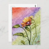 日没のひまわり秘密 ポストカード (正面/裏面)