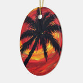 日没のやし セラミックオーナメント (左)