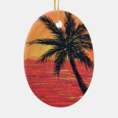 日没のやし セラミックオーナメント (裏面)