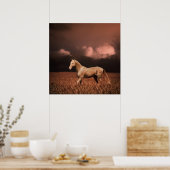 日没のアクハルテケの馬 ポスター (キッチン)