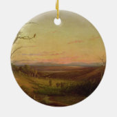 日没のアデレードの眺め セラミックオーナメント (裏面)