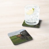 日没のアマン派の馬そして乳母車 コースター (右側)