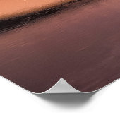 日没のアルノ川の橋， 2 ポスター (角)