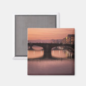 日没のアルノ川の橋， 2 マグネット (正面/裏面)