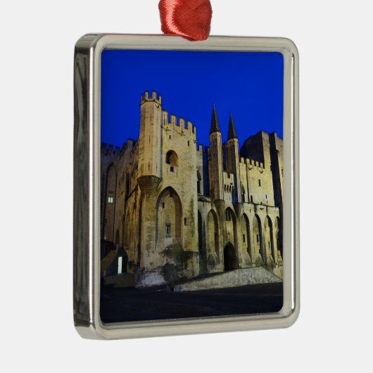 日没のアヴィニョンの教皇の宮殿。ビルド2 メタルオーナメント (右)