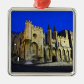 日没のアヴィニョンの教皇の宮殿。ビルド2 メタルオーナメント (正面)