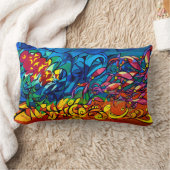 日没のイカ ランバークッション (ブランケット)