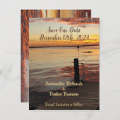 日没のイルカ救の日付カード ポストカード (正面/裏面)