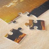 日没のエアバスA400M ジグソーパズル (側面)