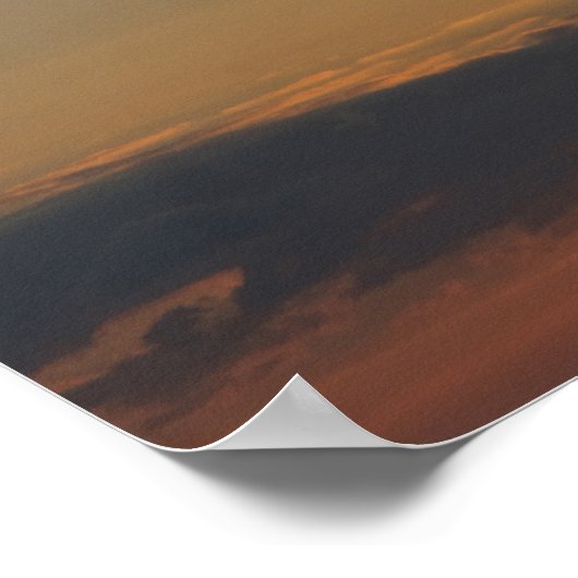 日没のエアバスA400M ポスター (角)