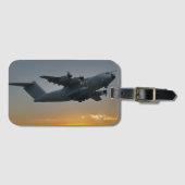 日没のエアバスA400M ラゲッジタグ (正面横)