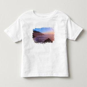 日没のオレゴンの崖の沿岸眺め トドラーTシャツ
