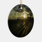 日没のカタニアの鉄道 セラミックオーナメント (右)