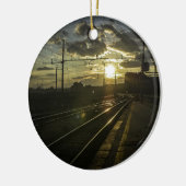 日没のカタニアの鉄道 セラミックオーナメント (左)
