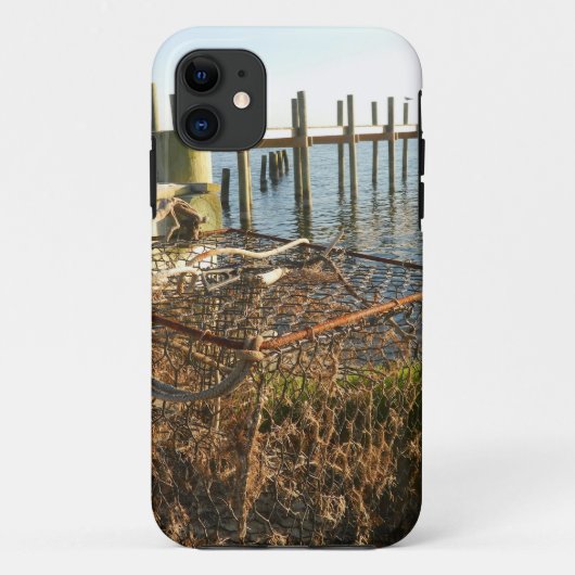 日没のカニのトラップそして波止場 Case-Mate iPhoneケース (裏面)