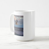 日没のカモメ コーヒーマグカップ (正面左)