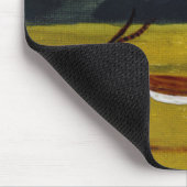 日没のガゼルの野性生物の芸術 マウスパッド (コーナー)