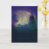 日没のキャリッジ カード (黄色い花)