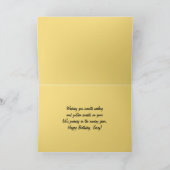 日没のギャリーのハッピーバースデーのヨット カード (内部)