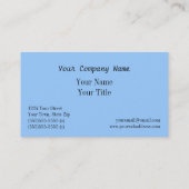 日没のクリスチャンの十字 名刺 (裏面)