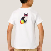 日没のクールな猫 Tシャツ (裏面)