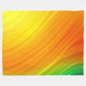 日没のグラデーションの流れ フリースブランケット (正面(横))