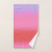 日没のグローのグラデーション バスタオルセット (ハンドタオル)