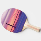 日没のゴールデンゲートブリッジ 卓球ラケット (横)