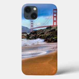 日没のゴールデンゲートブリッジ iPhone 13ケース